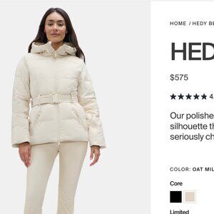 Hedy Belted Puffer NWT XS
